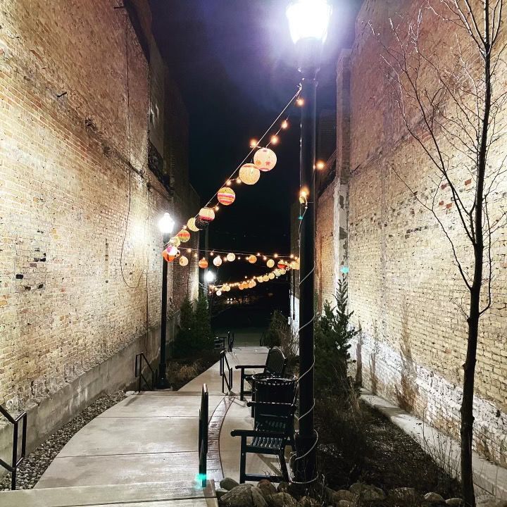 Lanterns in the night